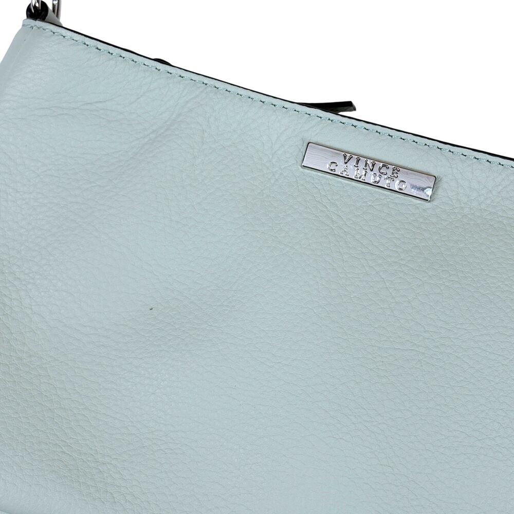 Vince Camuto ELANA Leather Crossbody Shoulder Bag in Mint Pastel Green NWOT $158 - Picture 9 of 13